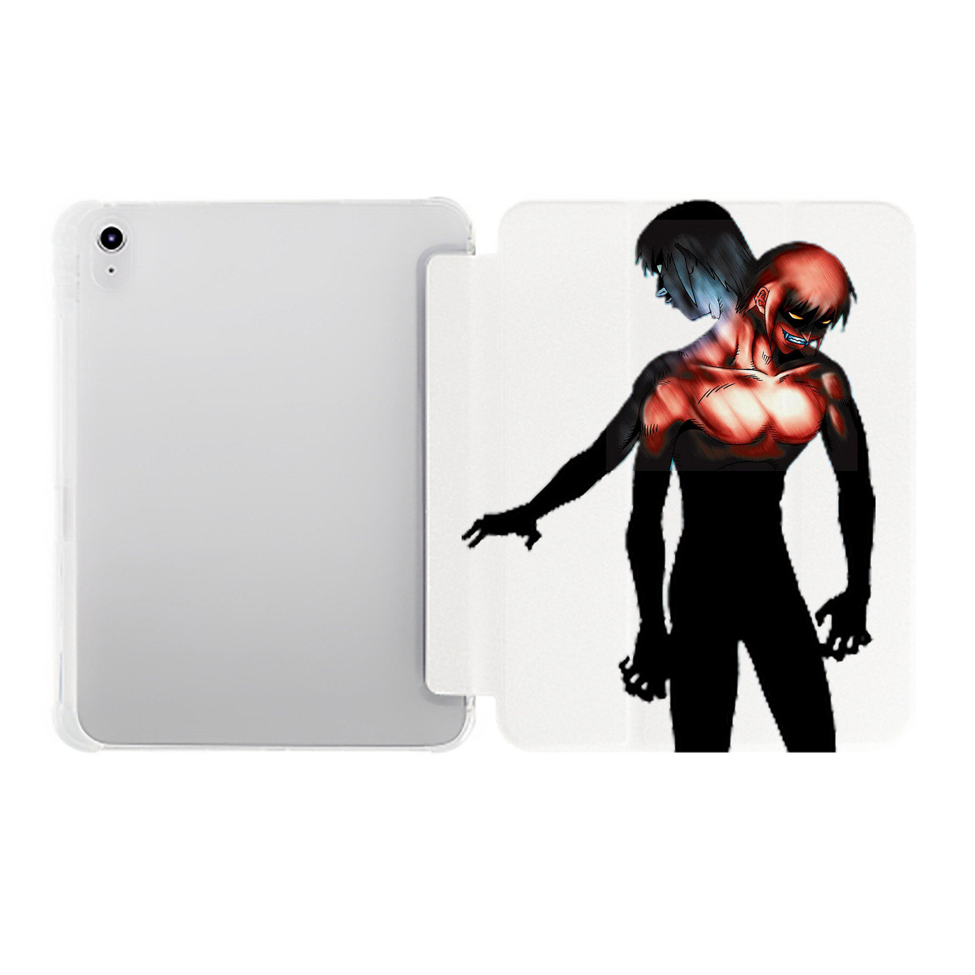 （画像用） 遊☆戯☆王 Yu-Gi-Oh! IPad ケース ペン収納付き 三つ折りスタンド PUレザー×シリコン 対応機種9.5/10.5/10.9インチ